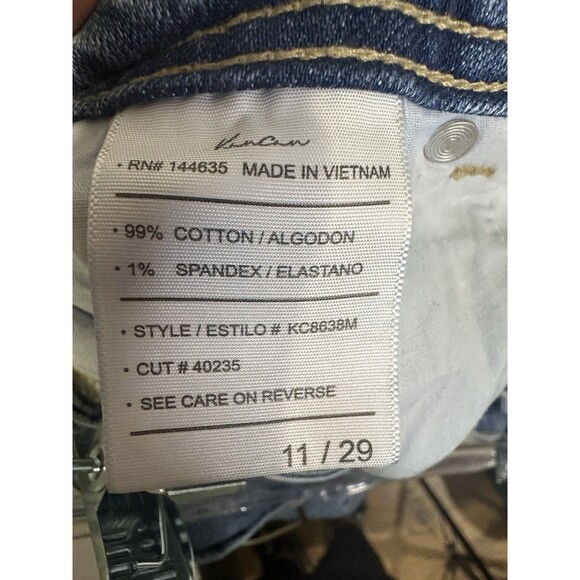 KanCan Signature Women's Distressed Frayed Hem Denim Jeans Size 28 - Picture 10 of 10